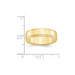 10K Yellow Gold 6mm Width - 4mm - 14mm Size - Flat with Step Edge Wedding Band