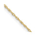 10K Yellow Gold 0.8mm Width - 14 inch - 24 inch Length - Lite-Baby Rope Chain