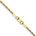 10K Yellow Gold 2mm Width - 7 inch - 30 inch Length - D/C Quadruple Rope Chain 10K Yellow Gold 2mm Width - 7 inch - 30 inch Length - D/C Quadruple Rope Chain
