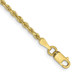 10K Yellow Gold 2mm Width - 7 inch - 30 inch Length - D/C Quadruple Rope Chain 10K Yellow Gold 2mm Width - 7 inch - 30 inch Length - D/C Quadruple Rope Chain