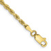 10K Yellow Gold 2.75mm Width - 7 inch - 30 inch Length - D/C Quadruple Rope Chain 10K Yellow Gold 2.75mm Width - 7 inch - 30 inch Length - D/C Quadruple Rope Chain