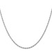 10K White Gold 2mm Width - 7 inch - 30 inch Length - D/C Quadruple Rope Chain 10K White Gold 2mm Width - 7 inch - 30 inch Length - D/C Quadruple Rope Chain