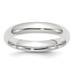 10K White Gold 4mm Width - 4mm - 14mm Size - Standard Weight Comfort Fit Wedding Band