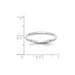 10K White Gold 2mm Width - 4mm - 14mm Size - Lightweight Comfort Fit Wedding Band 10K White Gold 2mm Width - 4mm - 14mm Size - Lightweight Comfort Fit Wedding Band
