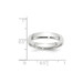 10K White Gold 4mm Width - 4mm - 14mm Size - Lightweight Comfort Fit Wedding Band 10K White Gold 4mm Width - 4mm - 14mm Size - Lightweight Comfort Fit Wedding Band