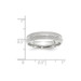 10K White Gold 5mm Width - 4mm - 14mm Size - Double Milgrain Comfort Fit Wedding Band