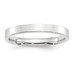 10K White Gold 3mm Width - 4mm - 14mm Size - Standard Weight Flat Comfort Fit Wedding Band
