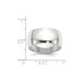 10K White Gold 10mm Width - 4mm - 14mm Size - Half Round Wedding Band