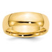 14K Yellow Gold 7mm Width - 4mm - 14mm Size - Standard Weight Comfort Fit Wedding Band