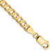 14K Yellow Gold 4.5mm Width - 7 inch - 28 inch Length - Open Concave Curb with Lobster Clasp Chain 14K Yellow Gold 4.5mm Width - 7 inch - 28 inch Length - Open Concave Curb with Lobster Clasp Chain