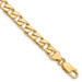 14K Yellow Gold 6.5mm Width - 8 inch - 24 inch Length - Hand Polished Fancy Link with Lobster Clasp Chain