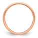 14K Rose Gold 3mm Width - 4mm - 14mm Size - Milgrain Half-Round Wedding Band 14K Rose Gold 3mm Width - 4mm - 14mm Size - Milgrain Half-Round Wedding Band