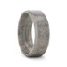 Mens Flat Titanium Beveled Edges Meteorite Pattern Wedding Ring - 8mm Wide - Style name: ASTRAIOS