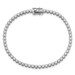 Lab Grown Diamond Tennis Bracelet set in 14K White or Yellow for Women - 7 Inch Solid Casted Design with Box Catch Safety Clasp