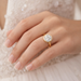 Roy Rose Jewelry 14K Yellow Gold 2 Carat Round Diamond Solitaire Bezel Set Engagement Ring - Modern Minimalist Bridal Setting - Secure Bezel Design With Ring Size 4 - 10