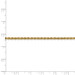 14K Yellow Gold 2.5mm Handmade Regular Rope Chain Anklet Bracelet - Length 10'' inches - (C63-822) 14K Yellow Gold 2.5mm Handmade Regular Rope Chain Anklet Bracelet - Length 10'' inches - (C63-822)
