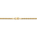 14K Yellow Gold 2.5mm Handmade Regular Rope Chain Anklet Bracelet - Length 10'' inches - (C63-822) 14K Yellow Gold 2.5mm Handmade Regular Rope Chain Anklet Bracelet - Length 10'' inches - (C63-822)
