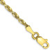 10K Yellow Gold 2.25mm Diamond-cut Extra-Lite Rope Chain Anklet Bracelet - Length 9'' inches - (C63-836) 10K Yellow Gold 2.25mm Diamond-cut Extra-Lite Rope Chain Anklet Bracelet - Length 9'' inches - (C63-836)