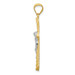 10K Yellow Gold & Rhodium Passion Crucifix Pendant - (A81-728)