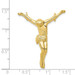 10K Yellow Gold Solid Polished Corpus Pendant - (A81-736) 10K Yellow Gold Solid Polished Corpus Pendant - (A81-736)