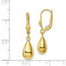 10k Yellow Gold Polished Fancy Dangle Leverback Earrings - (B36-174) 10k Yellow Gold Polished Fancy Dangle Leverback Earrings - (B36-174)