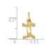 10K Yellow Gold Initial Letter I Charm Pendant - (A81-762)