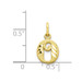 10K Yellow Gold Initial Letter O Charm Pendant - (A81-782)
