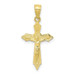 10K Yellow Gold Crucifix Pendant - (A81-789)