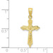 10K Yellow Gold Crucifix Pendant - (A81-789)