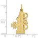 10K Yellow Gold #1 DAD Charm - (A81-837)