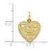 10K Yellow Gold Very Special MOM Heart Charm - (A81-840) 10K Yellow Gold Very Special MOM Heart Charm - (A81-840)