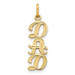 10K Yellow Gold DAD Charm - (A81-846)