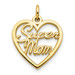 10K Yellow Gold SUPER MOM Charm - (A81-854) 10K Yellow Gold SUPER MOM Charm - (A81-854)