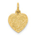 10K Yellow Gold I Love You Heart Charm - (A81-859) 10K Yellow Gold I Love You Heart Charm - (A81-859)