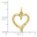 10K Yellow Gold Heart Charm - (A81-883)
