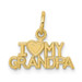 10K Yellow Gold I Love My Grandpa Charm - (A81-901)