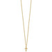 10k Tri-Color Gold Black Hills Gold Cross Necklace - length: 18 inches - (B22-122)