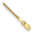 14K Yellow Gold 1.5mm Handmade Regular Rope Chain Anklet Bracelet - Length 9'' inches - (C63-868) 14K Yellow Gold 1.5mm Handmade Regular Rope Chain Anklet Bracelet - Length 9'' inches - (C63-868)