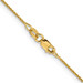18K Yellow Gold Leslie's 1mm Diamond-cut Spiga Chain - length: 16 inches - (B18-354) 18K Yellow Gold Leslie's 1mm Diamond-cut Spiga Chain - length: 16 inches - (B18-354)