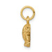 10K Yellow Gold Solid Satin Small Leopard Charm - (A81-964)