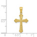 10K Yellow Gold Budded Cross Pendant - (A81-979) 10K Yellow Gold Budded Cross Pendant - (A81-979)