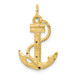 10K Yellow Gold Anchor Charm - (A81-989) 10K Yellow Gold Anchor Charm - (A81-989)