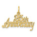 10K Yellow Gold 25th Anniversary Charm - (A82-149) 10K Yellow Gold 25th Anniversary Charm - (A82-149)