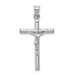 10k White Gold Crucifix Pendant - (A82-153)