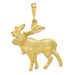 10K Yellow Gold Moose Charm - (A82-227) 10K Yellow Gold Moose Charm - (A82-227)