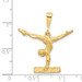 10K Yellow Gold Solid Gymnast Charm - (A82-237)