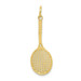 10K Yellow Gold Tennis Racquet Charm - (A82-249) 10K Yellow Gold Tennis Racquet Charm - (A82-249)