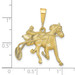 10K Yellow Gold Horse Racing Charm - (A82-254)