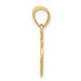 10K Yellow Gold & Rhodium #1 Mom Charm - (A82-294)