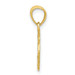 10K Yellow Gold & Rhodium #1 Mom Charm - (A82-294)